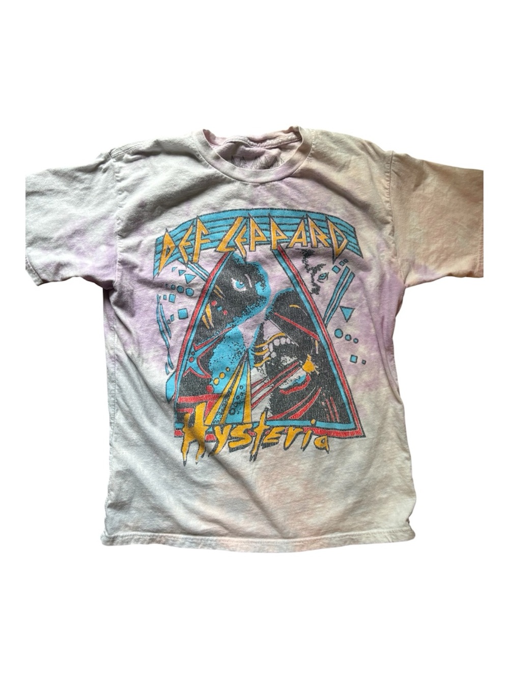 Def Leppard Hysteria Tee Shirt Small Tie Dye Rock N Roll Festival Concert
